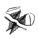 Intimo Sexy Donna Lingerie Camicia da Notte in Pizzo Scollo a V