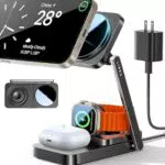 LISEN Caricatore Wireless iPhone 3 in 1, Stazione di ricarica per iPhone 16