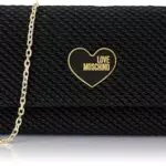 Love Moschino, BORSA A SPALLA Donna, Nero, Taglia unica