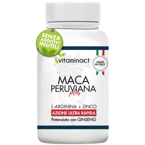 Maca Peruviana Plus XXL - Altissimo Dosaggio con Ginseng, Arginina e Vitamine