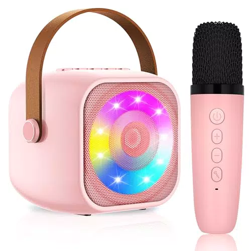 Karaoke Portatile per Bambini con Microfono e Altoparlante Bluetooth