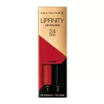 Max Factor - Lipfinity Lip Colour - Rossetto Lunga Durata e Gloss Idratante con Applicazione Bifase - Nuance 120 Hot - 2.3 ml e 1.9 g