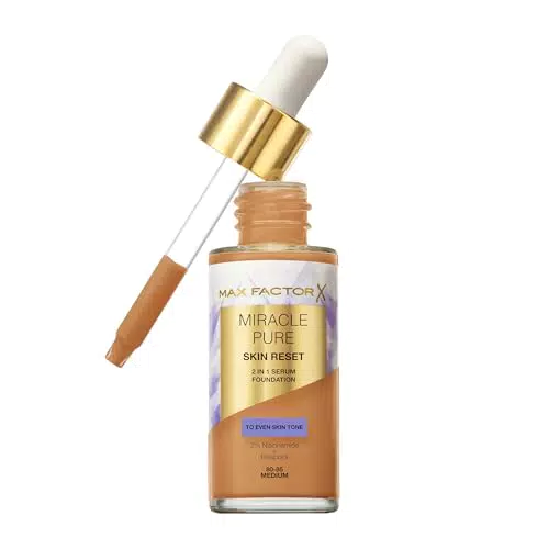 Max Factor Miracle Pure Serum Foundation - Formula Vegan, Finish Matte Satinato