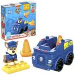 Mega Bloks Paw Patrol - Auto della Polizia di Chase, Giocattolo per Bambini 3+