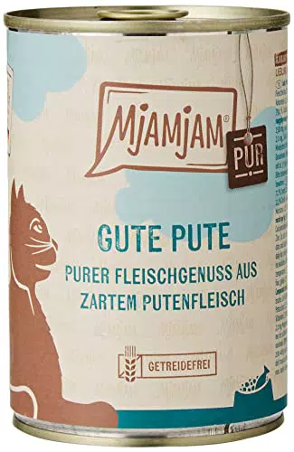 MjAMjAM Cibo Umido Premium per Gatti - Tacchino Senza Cereali