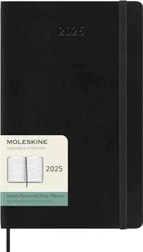 Moleskine Weekly Planner, Agenda Settimanale Orizzontale 12 Mesi 2025