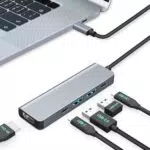 Moman Hub USB C 5 in 1 - Adattatore Multiporta con 100W PD e HDMI 4K@30Hz