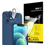 NEW'C Vetro Temperato per iPhone 12 e Protezione Fotocamera Posteriore 9H