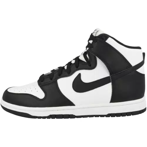 NIKE Dunk High Retro, Sneaker Uomo, Bianco Nero Total Orange