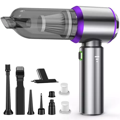 NVKHG Aspirabriciole Senza Fili Potente per Auto e Casa con Motore Brushless