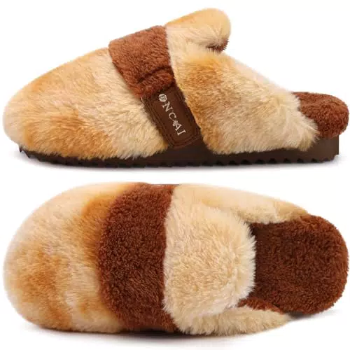 ONCAI Pantofole Donna Comode in Peluche con Suola Antiscivolo e Memory Foam