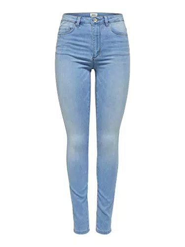 ONLY 15129693, Jeans Skinny Donna, Nero, 38 /L32