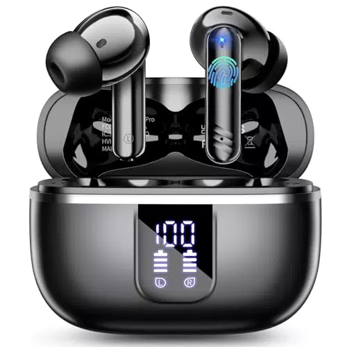OWMSIC Cuffie Bluetooth, Auricolari Bluetooth 5.4 In Ear HiFi Stereo