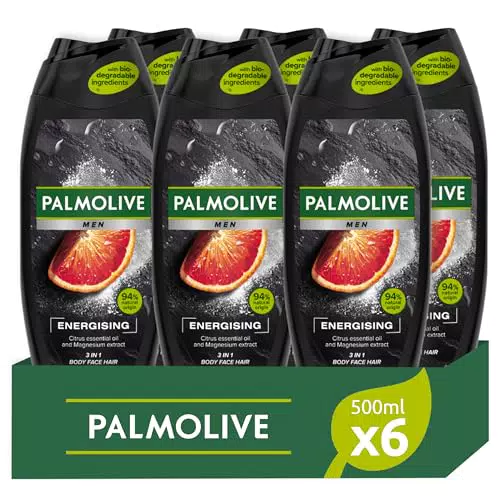 Palmolive Men energizzante 3 in 1 500ml, con olio essenziale di citro ed estratto di magnesio