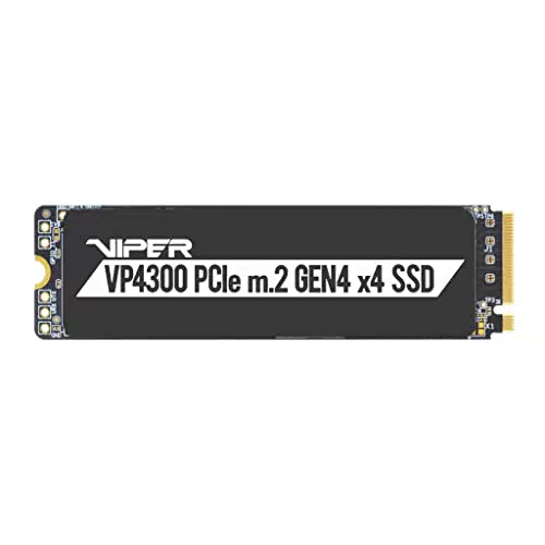 Patriot Viper VP4300 SSD M.2 NVMe PCI-E Gen4 1TB, Fino a 7400 MB/s Lettura