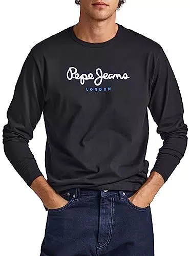 Pepe Jeans Eggo Maglietta a Maniche Lunghe Slim Fit Uomo