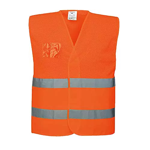 Portwest C494 Gilet Mezza Rete ad Alta Visibilità, Arancione