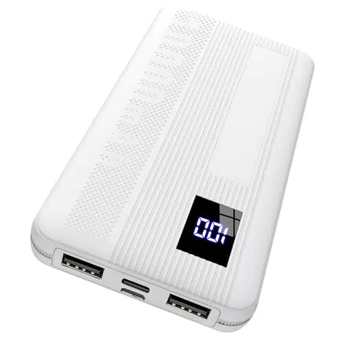 Power Bank, 10000mAh powerbank Sottile 5V/3A Ricarica Rapida