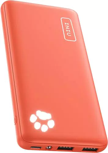 INIU Power Bank, Ultra Sottile & Leggero Powerbank Ricarica Rapida 10000mAh