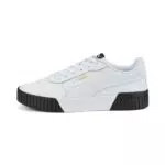 PUMA Carina 2.0, Scarpe da Ginnastica Donna, Puma White-Puma White-Puma Team Gold-Puma Black
