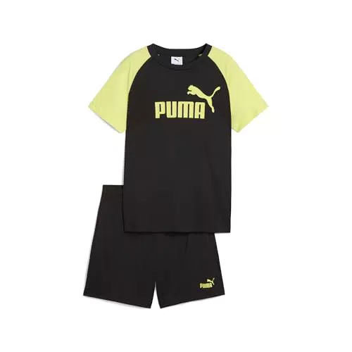 PUMA ESS No.1 Logo Poly Tee e Shorts Set per Bambini