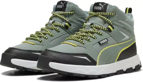 PUMA Evolve Trail PS, Scarpe da Ginnastica, Green Moon Lemon Sherbert Black