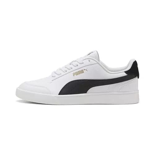 PUMA Shuffle, Sneakers Unisex-Adulto, White Black Team Gold