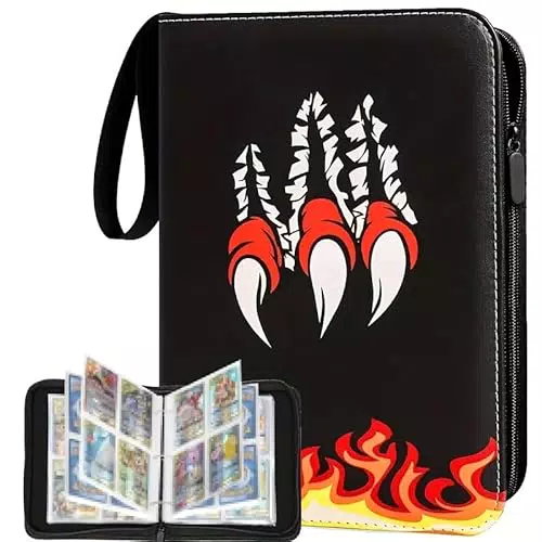 Brand Raccoglitore per Carte di Credito con 4 Tasche e 50 Tasche Rimovibili