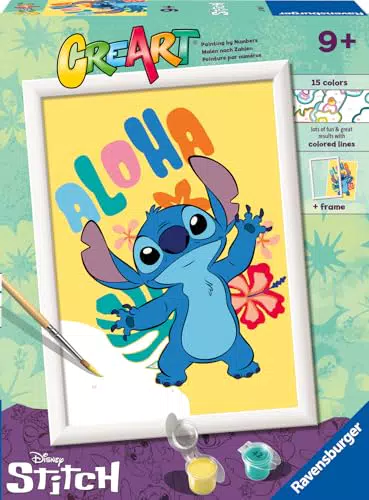 Ravensburger Creart Aloha Stitch Kit di Pittura per Bambini 9 Anni e più