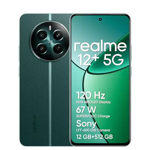 Realme 12 5G Smartphone 12+512 GB, Chipset Dimensity 7050, Display AMOLED 120 Hz