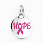 Rimgoris Argento 925 Charm per donna Bracciali Collana Luck Hope Dangle Charm Gift