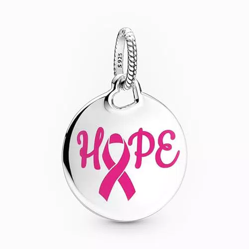Rimgoris Argento 925 Charm per donna Bracciali Collana Luck Hope Dangle Charm Gift