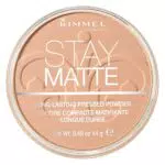 Rimmel London Stay Matte Pressed Powder - Formula Minerale per un Effetto di Lucentezza di Lunga Durata