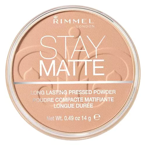 Rimmel London Stay Matte Pressed Powder - Formula Minerale per un Effetto di Lucentezza di Lunga Durata