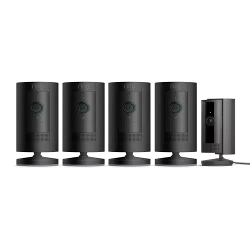 Ring Telecamera di Sicurezza WiFi HD Stick Up Cam e Indoor Cam 2a Gen.