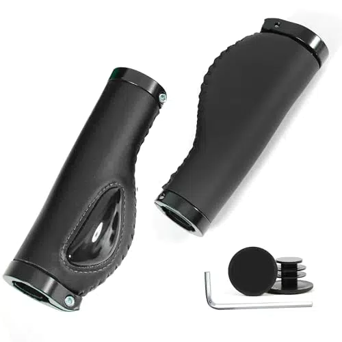 ROGTYO Manopole Ergonomiche Lock-On Antiscivolo per Bicicletta 22 mm
