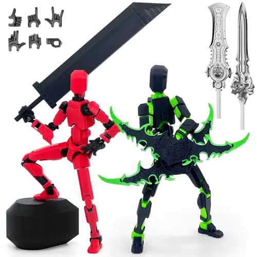 RuiDay Figura d'Azione T13, Stampa 3D Multi-Snodata per Giochi e Collezioni
