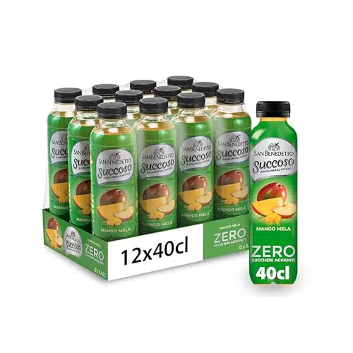 San Benedetto Succoso Zero Mango e Mela - Bevanda Leggera senza Zuccheri