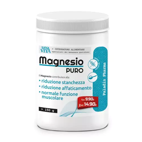 Sanavita Magnesio Puro in Polvere al Limone - 150 g