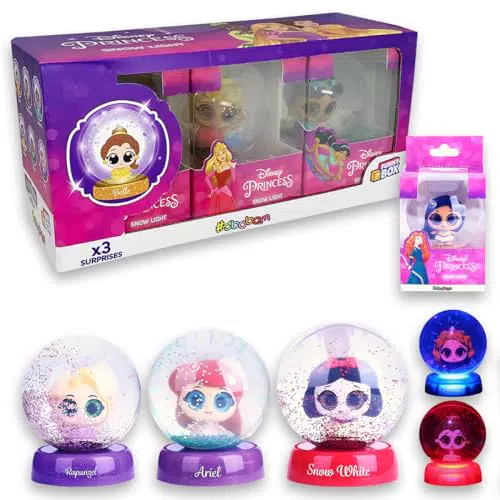 Funny Box Palla di Neve Luminosa Disney Princess - Gadget per Bambine
