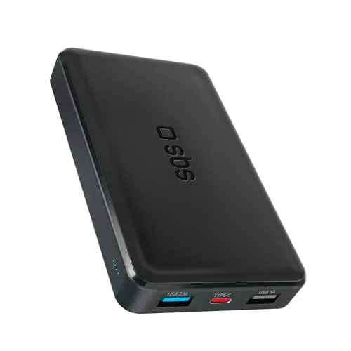 SBS PowerBank 10K SLIM, 10.000mAh, Power Bank con Ricarica Rapida