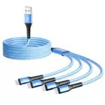 SDBAUX Cavo USB C Multiplo, 4 in 1 Cavi USB A 4 Tipo C Multiplo Porta