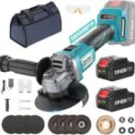 SEESII Smerigliatrice Angolare a Batteria 125mm con Motore Brushless 10.000 Giri/min