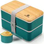 Sinnsally Bento Lunch Box a Prova di Perdite per Adulti, Contenitore Sicuro per Microonde