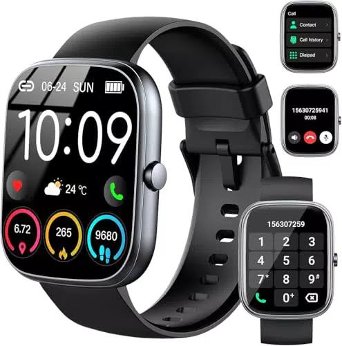 Smartwatch Fitness per Uomo e Donna, Monitoraggio Sport e Chiamate, Impermeabile