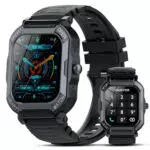 Smartwatch Bluetooth Impermeabile IP68, Orologio Sportivo con Contapassi e Cardiofrequenzimetro