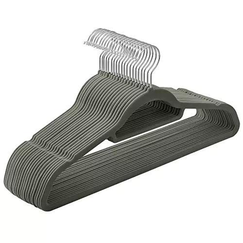 Songmics Grucce Appendiabiti in Velluto Antiscivolo con Gancio Girevole CRF20V