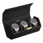SONGMICS HOME Collezione RONNE - Porta Orologi da Viaggio 3 Posti