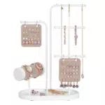 SONGMICS Portagioie e Espositore per Gioielli con Struttura in Metallo JJS025W01