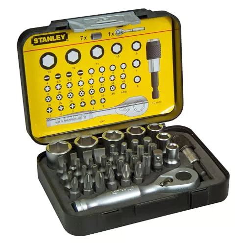 Stanley Set di Inserti 25 mm con Portainserti Magnetico a sgancio veloce